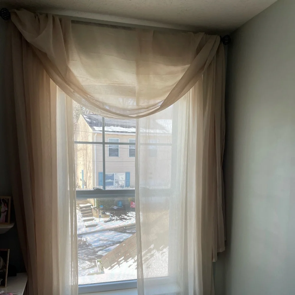 Sheer Panels and 2 scarf valances